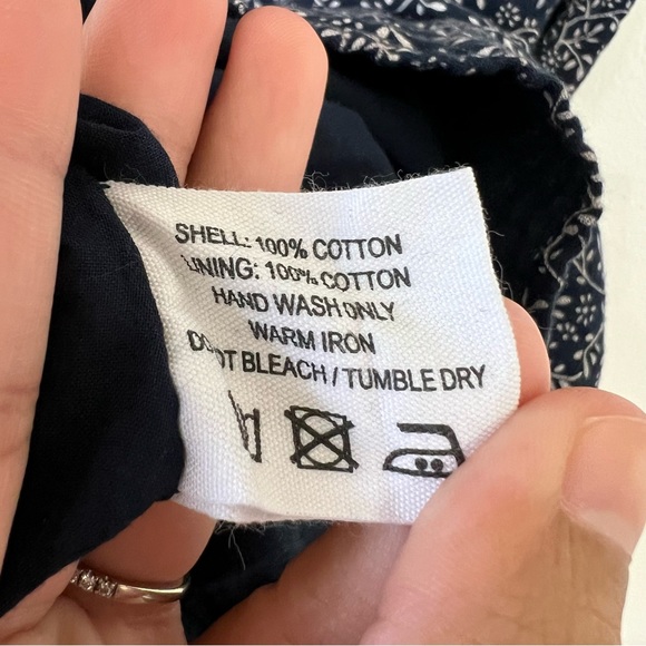 Anthropologie Meadows Amaryllis Floral cottagecore prairie lined dress size 12 - Picture 7 of 11